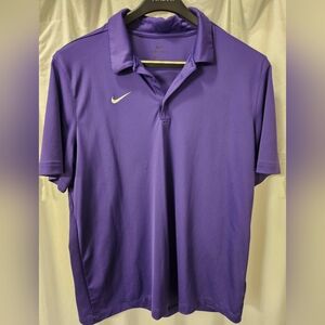 Nike Men's Dri-Fit Purple Polo Shirt